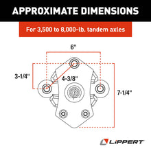Load image into Gallery viewer, CURT 2024115689 Road Armor™ Shock-Absorbing Trailer Equalizer Tandem Axle Kit, 3,500-8,000-lb.