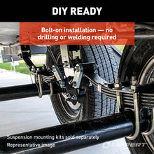 Load image into Gallery viewer, CURT 2024115689 Road Armor™ Shock-Absorbing Trailer Equalizer Tandem Axle Kit, 3,500-8,000-lb.