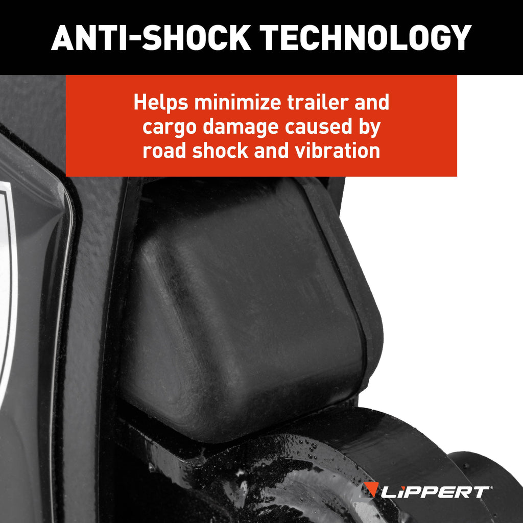 CURT 2024115697 Road Armor Shock-Absorbing Trailer Equalizer Short Triple Axle, 3,500-8,000-lb.