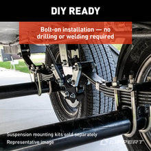 Load image into Gallery viewer, CURT 2024115697 Road Armor Shock-Absorbing Trailer Equalizer Short Triple Axle, 3,500-8,000-lb.