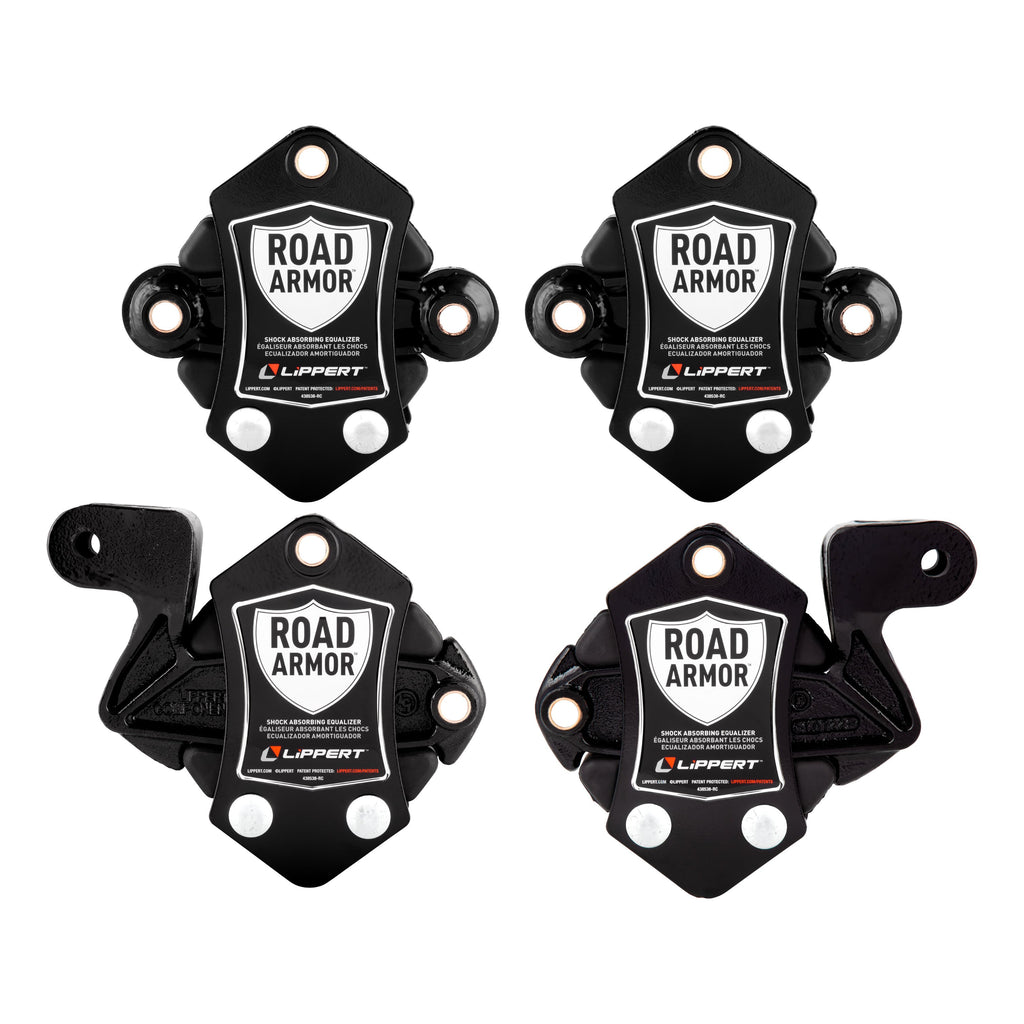 CURT 2024115710 Road Armor Shock-Absorbing Trailer Equalizer Long Triple Axle, 3,500-8,000-lb