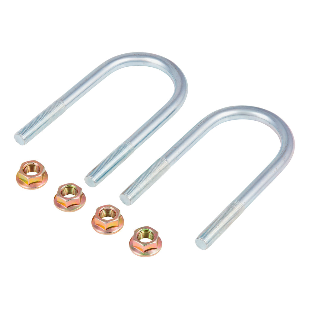 CURT 2024117446 Trailer Axle U-Bolt & Nut Kit, 3,500-lb. Axles, 2-3/8" Axle Tube, 1/2"-20 Thread