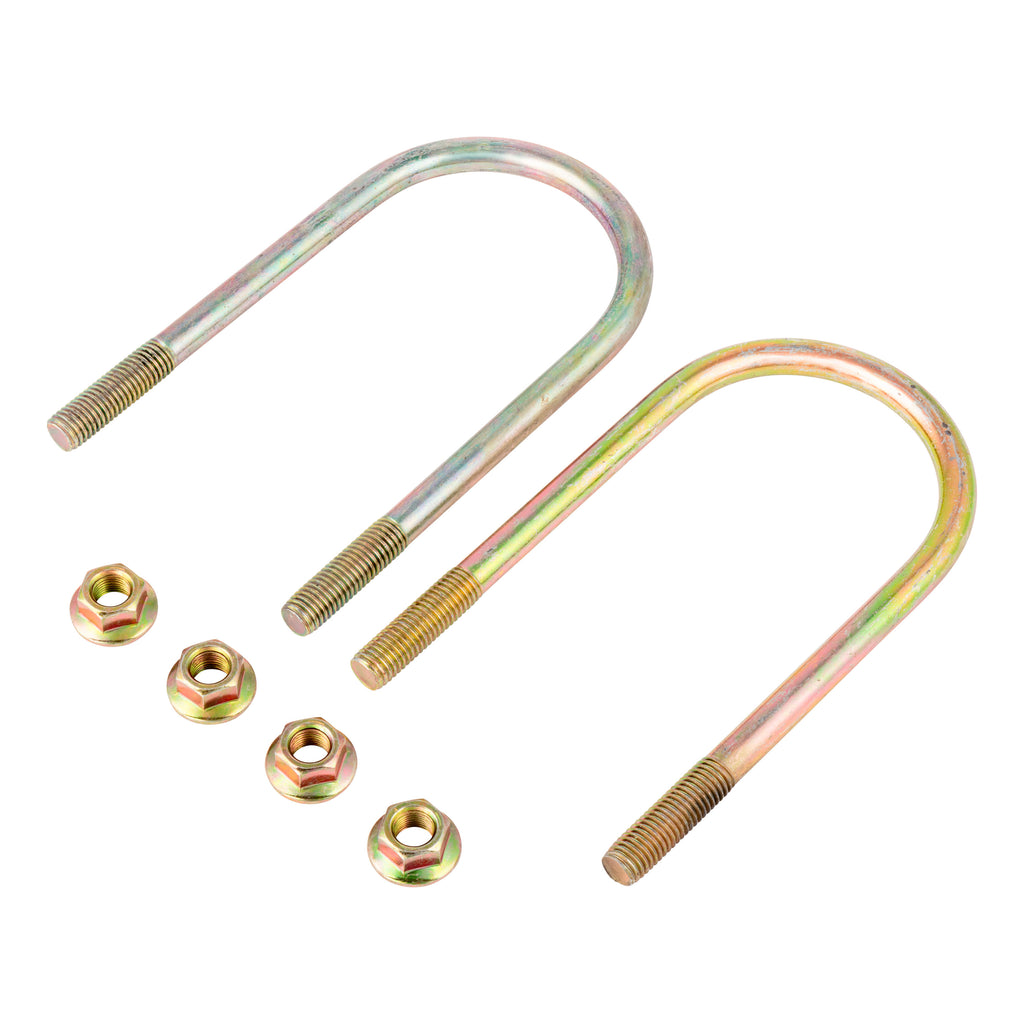 CURT 2024117449 Trailer Axle U-Bolt & Nut Kit, 8,000-lb. Axles, 3" Axle Tube, 9/16"-18 Thread