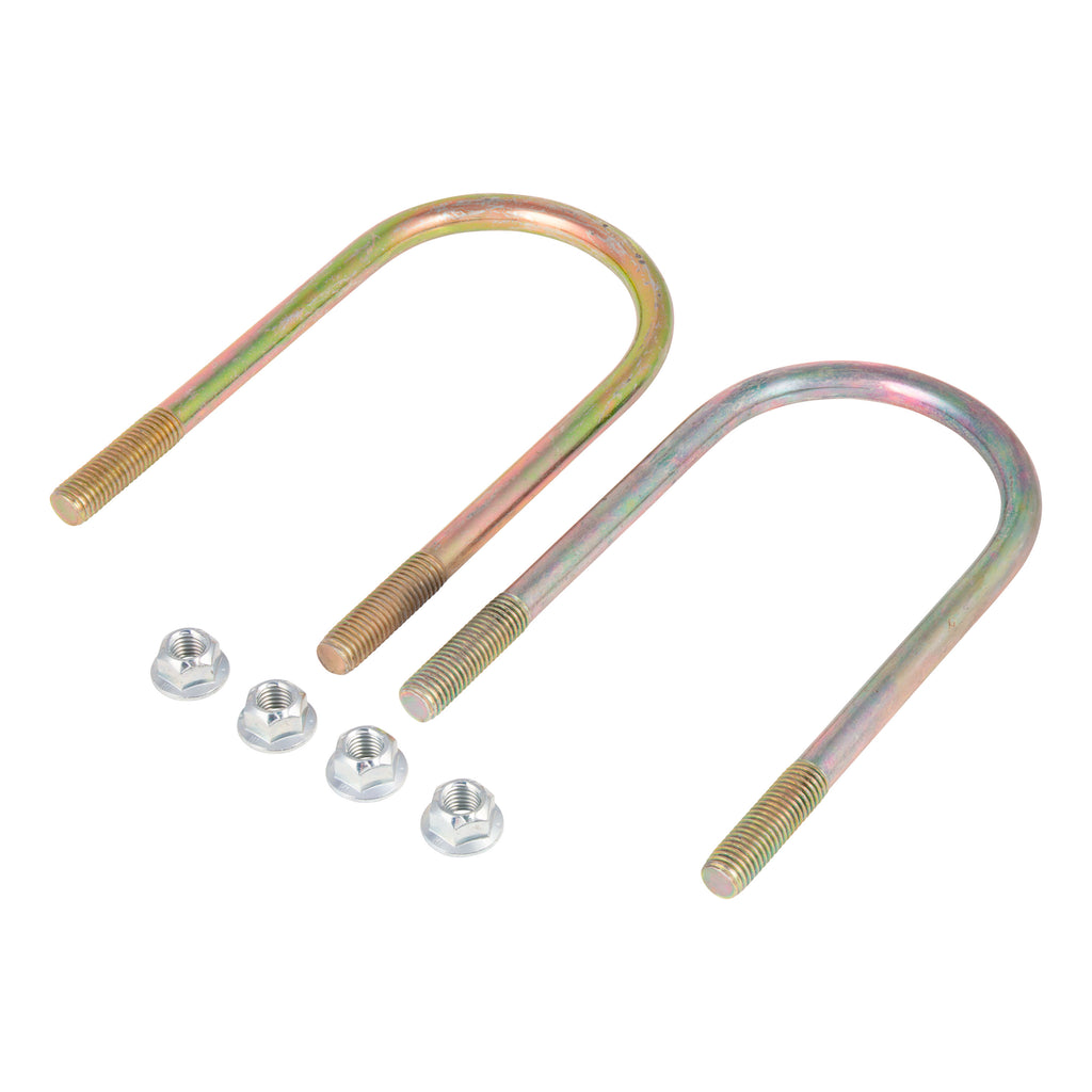 CURT 2024117450 Trailer Axle U-Bolt & Nut Kit, 10,000-lb. Axles, 4" Axle Tube, 5/8"-11 Thread