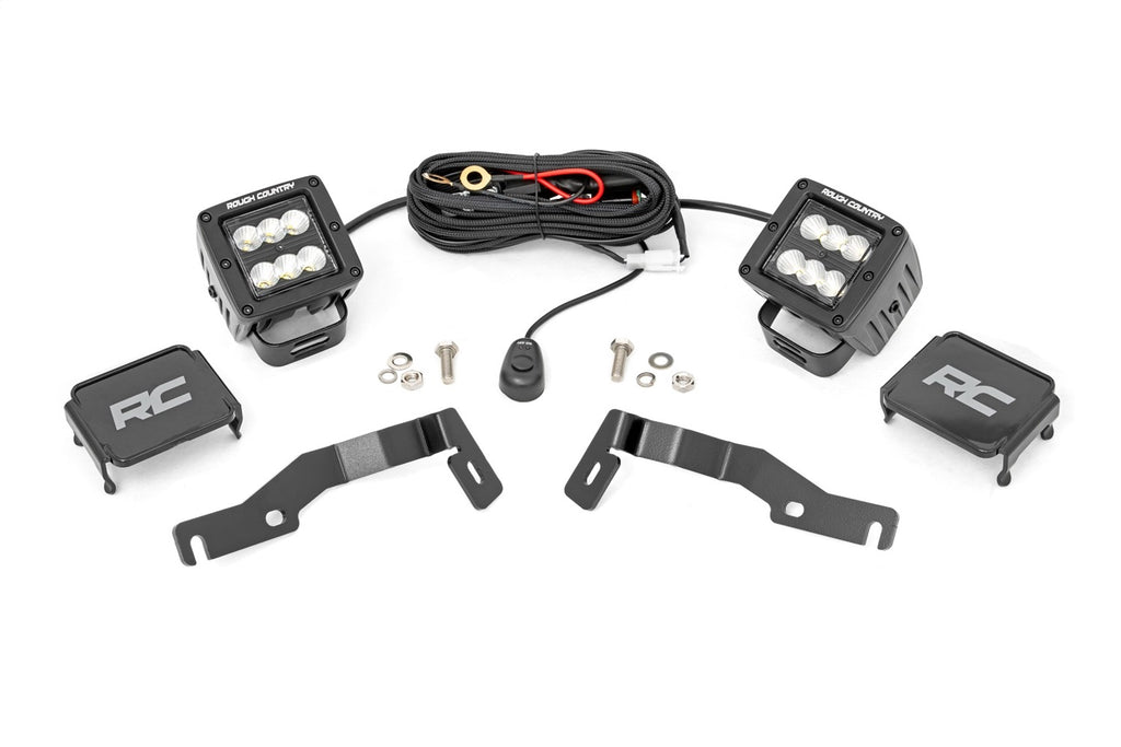 Rough Country 72102 LED Fog Light Kit for Select Toyota Tacoma