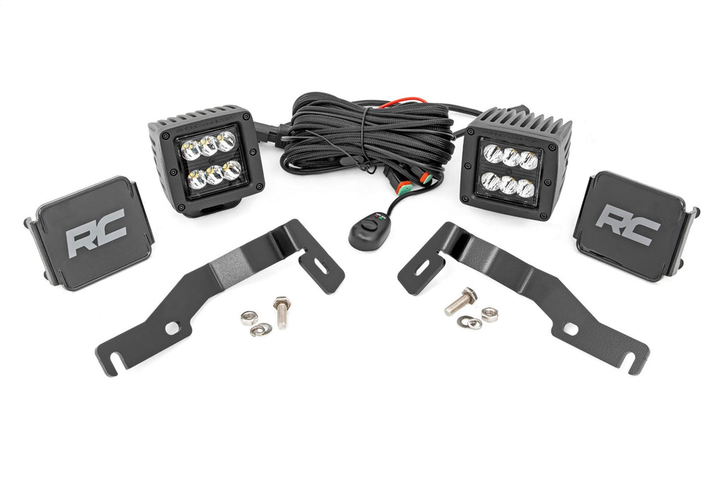 Rough Country 72101 LED Fog Light Kit for Select Toyota Tacoma