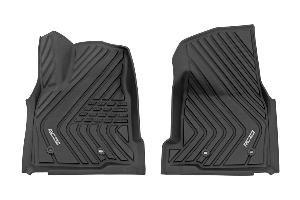 Rough Country FF-7122 Flex-Fit Floor Mats for Select Toyota Tacoma