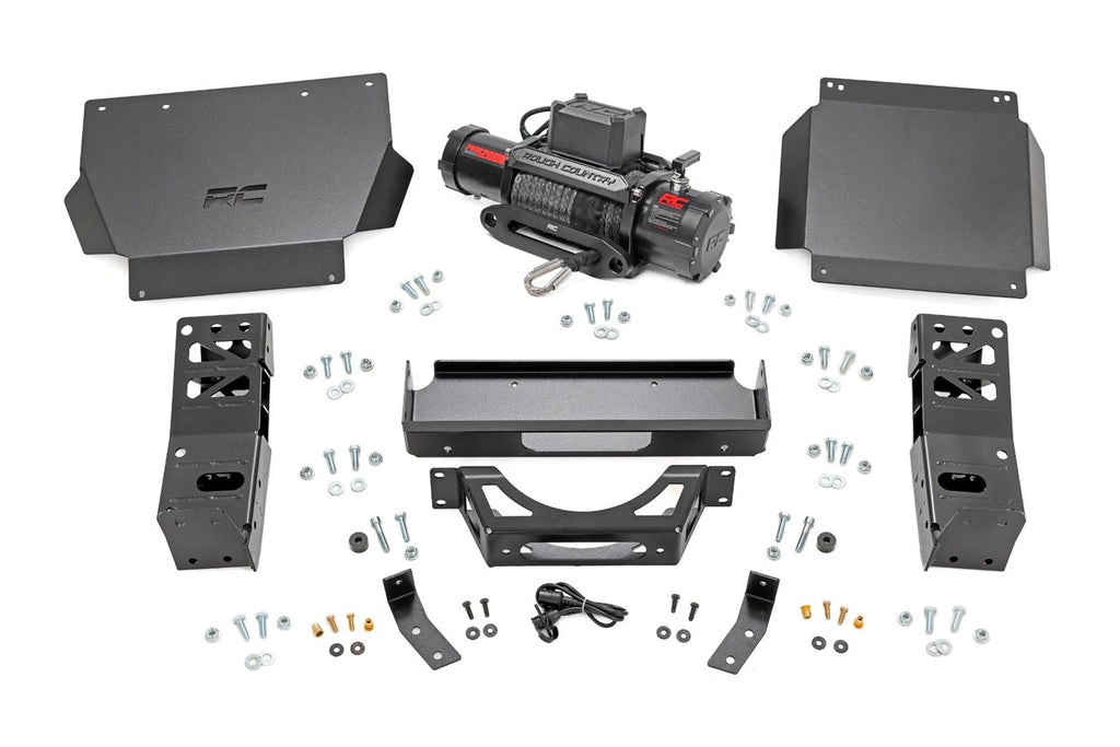 Rough Country 72013 Hidden Winch Mounting Plate for Select Toyota Tacoma