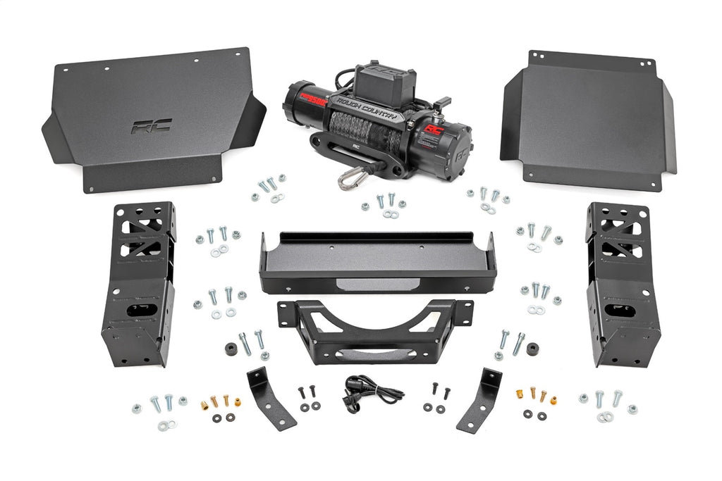 Rough Country 72012 Hidden Winch Mounting Plate for Select Toyota Tacoma