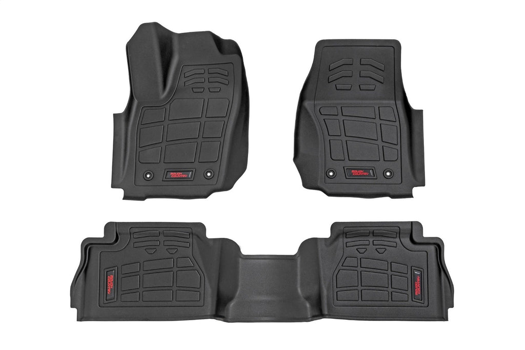 Rough Country SM71224 Sure-Fit Floor Mats for Select Toyota Tacoma