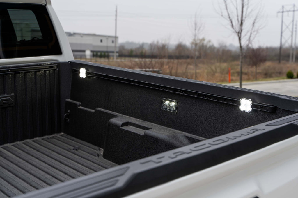 Diode Dynamics DD7948 Allows you to mount four LED rock lights in your truck bed. for Select Toyota Tacoma, Toyota Tundra