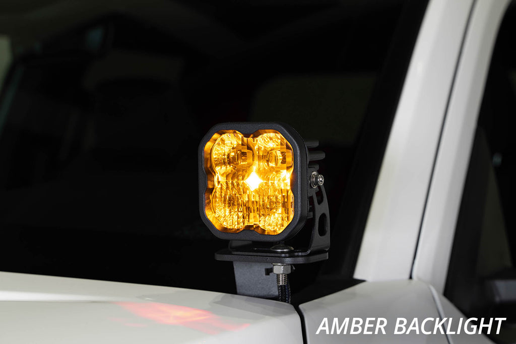 Diode Dynamics DD7935 Allows you to mount two Stage Series LED Pods above the hood. for Select Toyota Tacoma