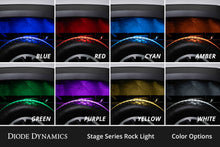 Load image into Gallery viewer, Diode Dynamics DD7740C Stage Series RGBW 4 Pack Rock Lights.