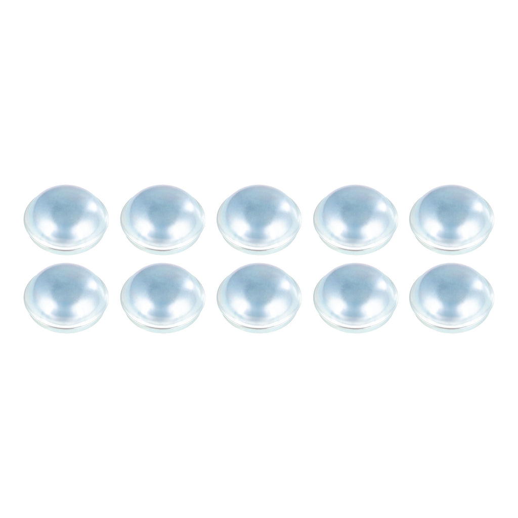 CURT 2025027386 Press-In Dust Cap, 2.72" Diameter, 7,000-8,000-lb. Axles, Non-Lubed, 10 Pack