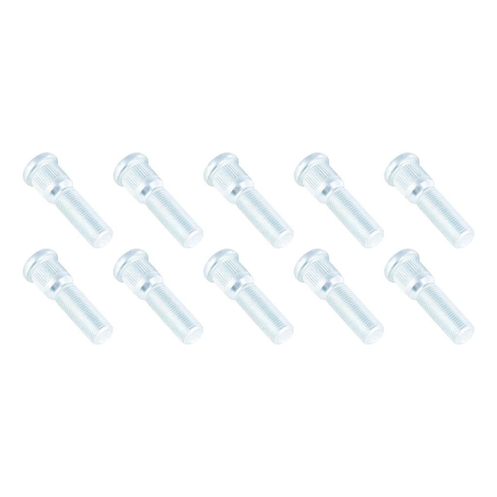 CURT 2025027413 Axle Wheel Stud, 0.617" Knurl, 1/2"-20 Thread, 2" Shoulder Length, 10 Pack