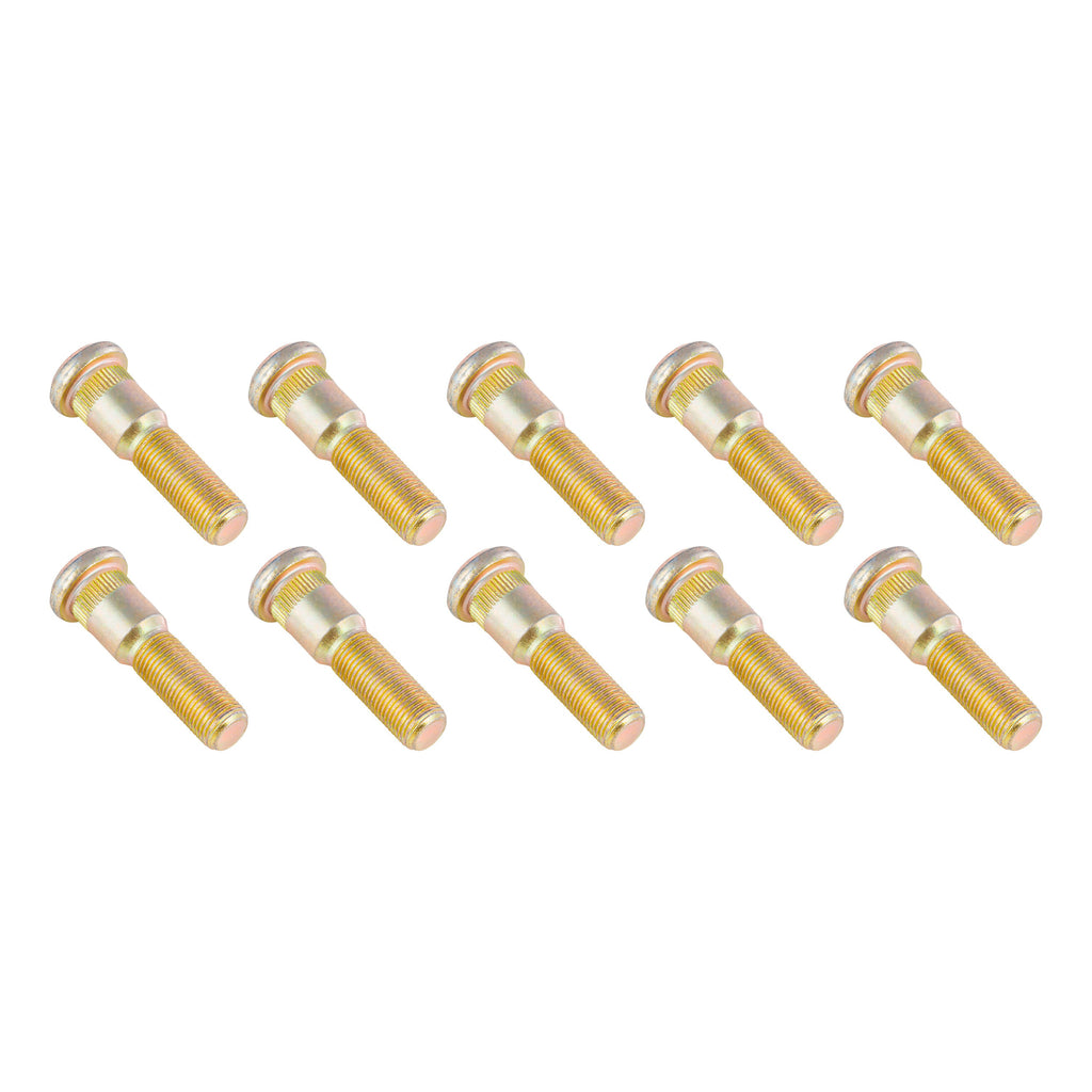 CURT 2025027414 Axle Wheel Stud, 0.689" Knurl, 9/16"-18 Thread, 2-5/16" Shoulder Length, 10 Pack