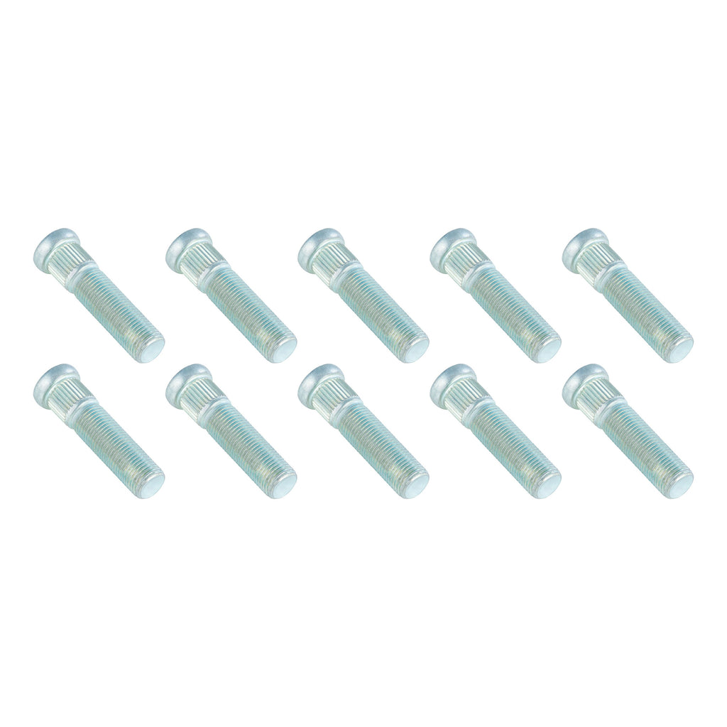 CURT 2025027416 Axle Wheel Stud, 0.545" Knurl, 1/2"-20 Thread, 2" Shoulder Length, 10 Pack