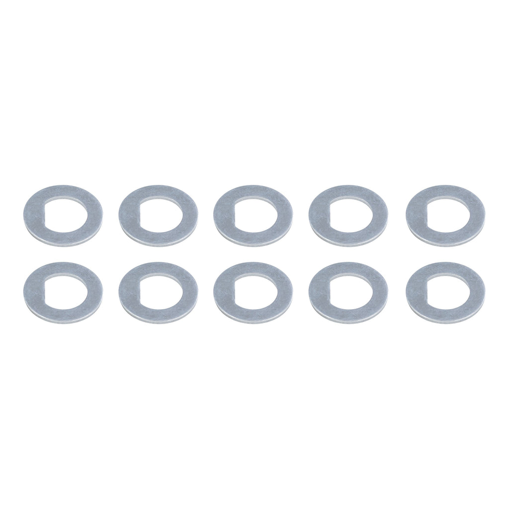 CURT 2025027757 Spindle Washer, 2,200-4,400-lb. Axles, 1" ID, 1-11/16" OD, D-Flat,10 Pack