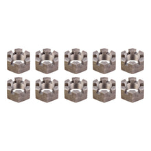 Load image into Gallery viewer, CURT 2025027771 6-Slot Castle Spindle Nut, 12,000-16,000-lb. Axles, 1-3/4"-12 Thread, 10 Pack
