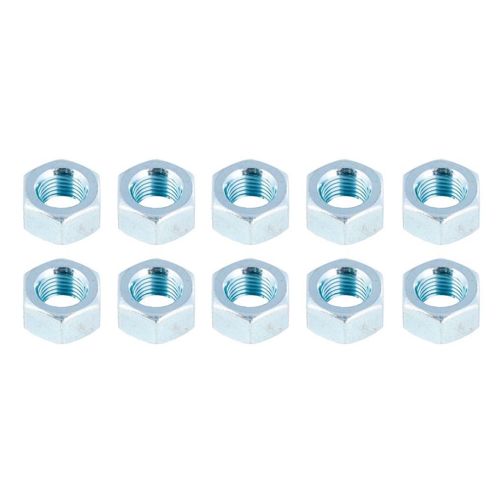 CURT 2025027772 Trailer Brake Hex Mounting Nut, 7/16"-20 Thread Size, 10 Pack