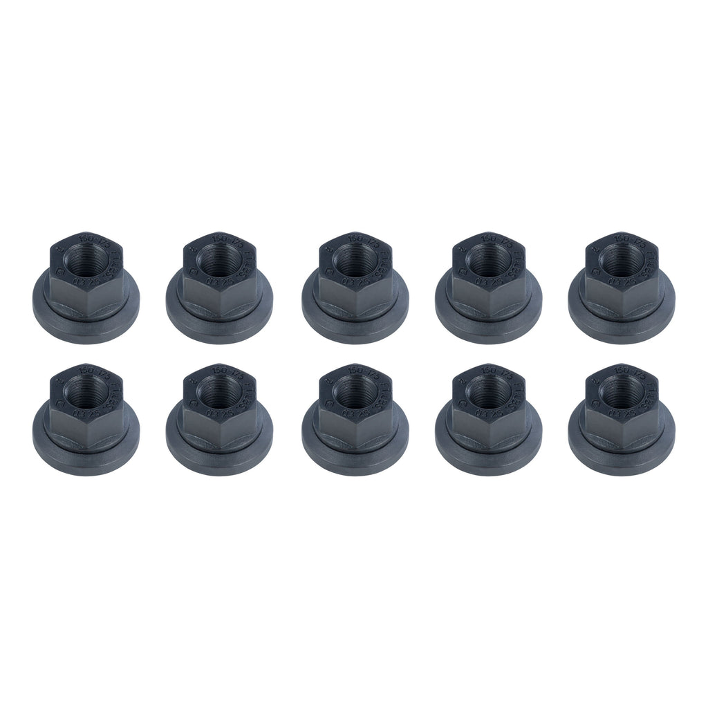 CURT 2025027784 Trailer Axle Swiveling Flange Lug Nut, 5/8"-18 Thread Size, 10 Pack
