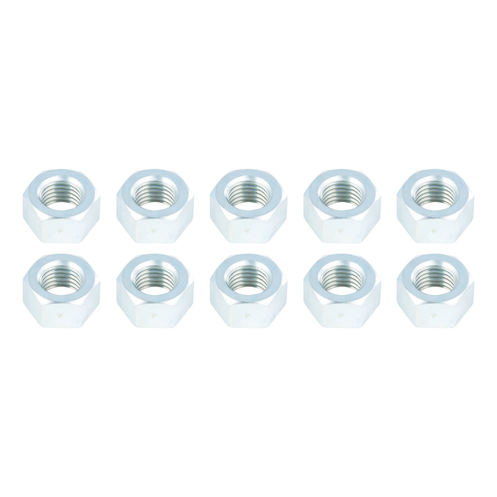 CURT 2025027801 Trailer Suspension Hex Nut, 1-1/8"-7 Thread Size, 10 Pack