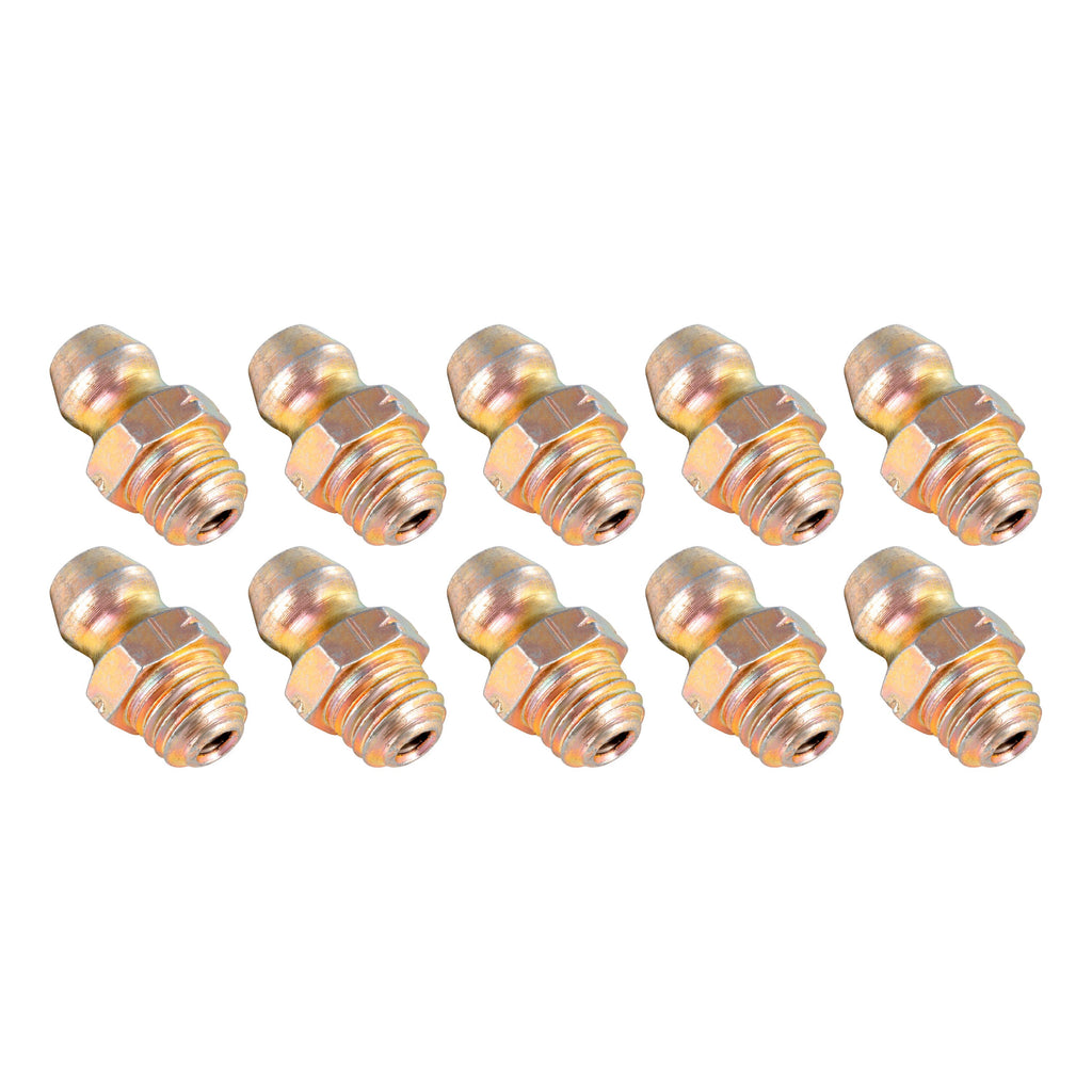 CURT 2025027802 Grease Zerk for Wet Bolt Equalizers & Lubricated Axles, 10 Pack