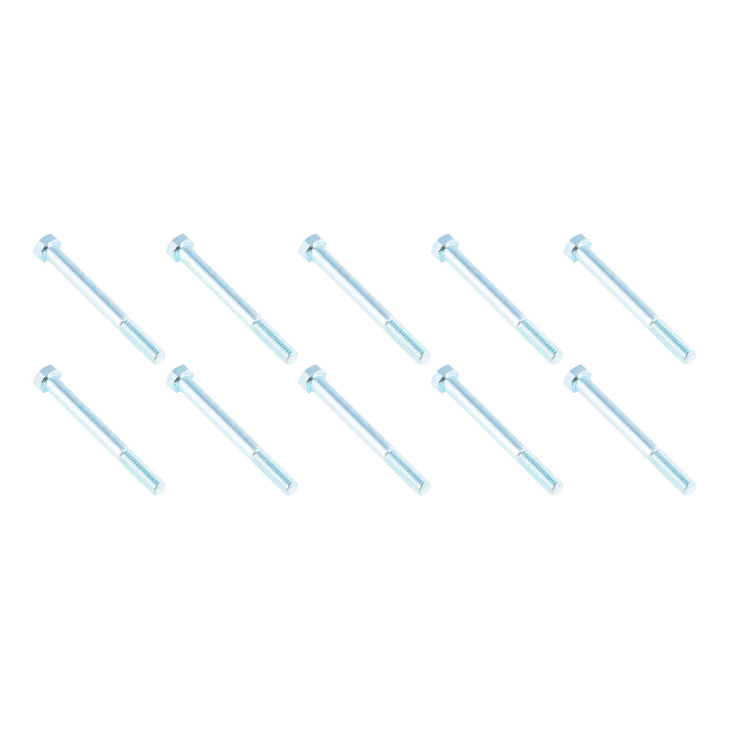 CURT 2025047556 Trailer Suspension Hex Bolt, 5/16" Diam., 5/16"-18 Thread, 3-1/4" L., 10 Pack