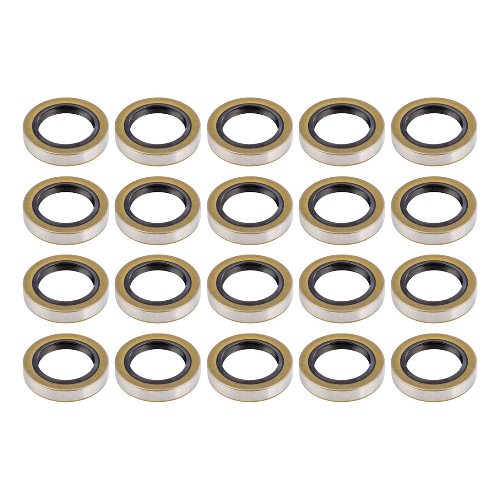 CURT 2025047571 Double Lip Grease Seal, 3,500-4,400-lb. Axles, 1.719" Spindle Shaft, 20 Pack
