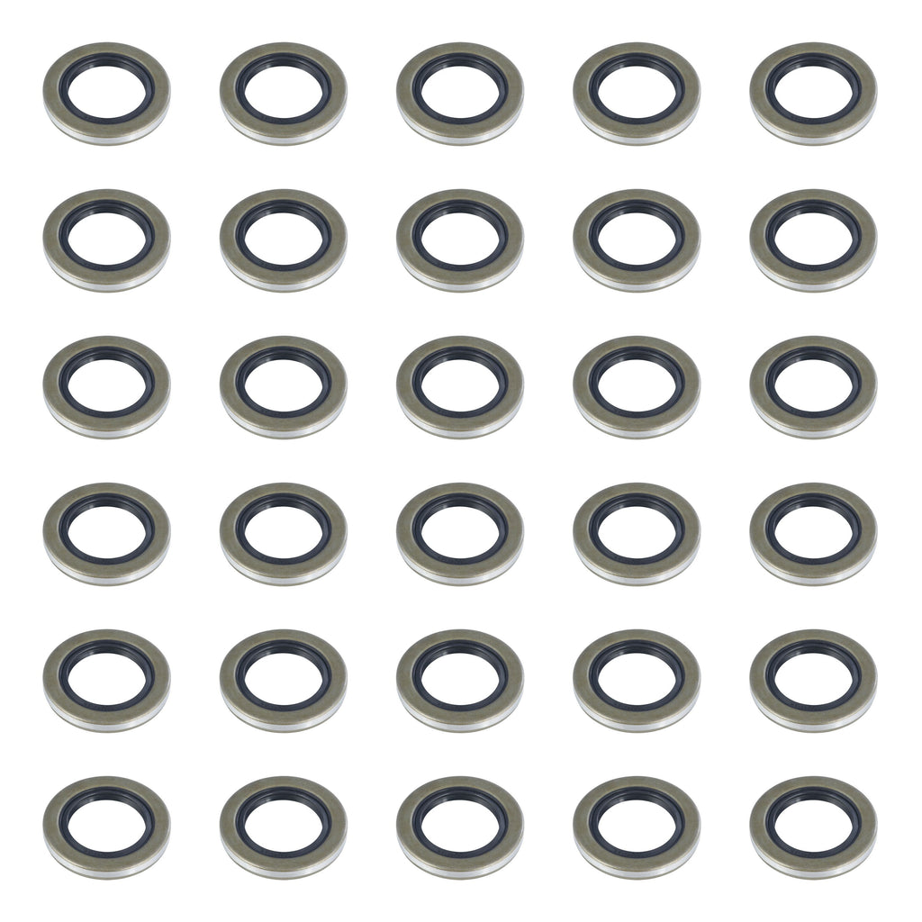 CURT 2025047575 Double Lip Grease Seal, 1,250-lb. Axles, 1.25" Spindle Shaft Diameter, 30 Pack