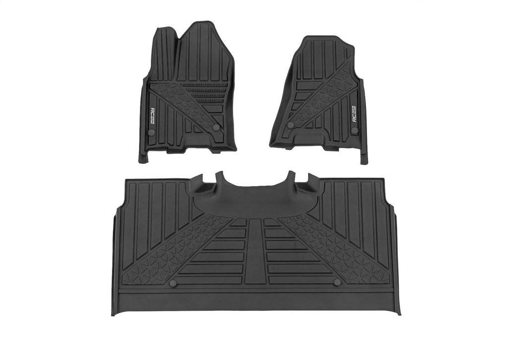 Rough Country FF-31432 Flex-Fit Floor Mats for Select Ram