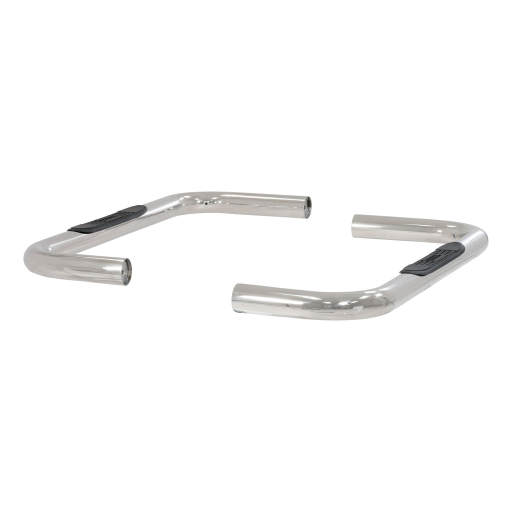 ARIES 203001-2 3" Round Polished Stainless Side Bars, Select Ford Bronco, F-150 for Select Ford F-150