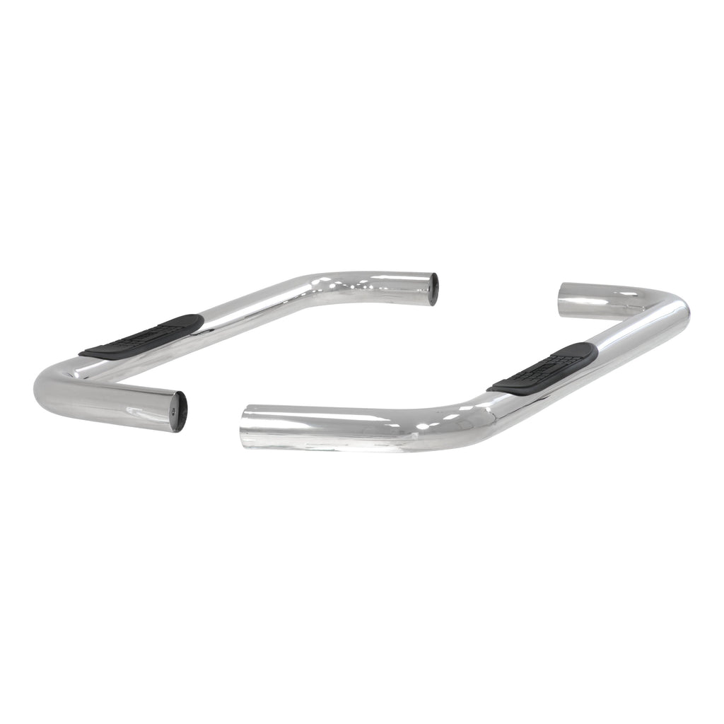 ARIES 203003-2 3in. Round Polished Stainless Side Bars; Select Mazda B-Series; Ford Ranger - Truck Part Superstore