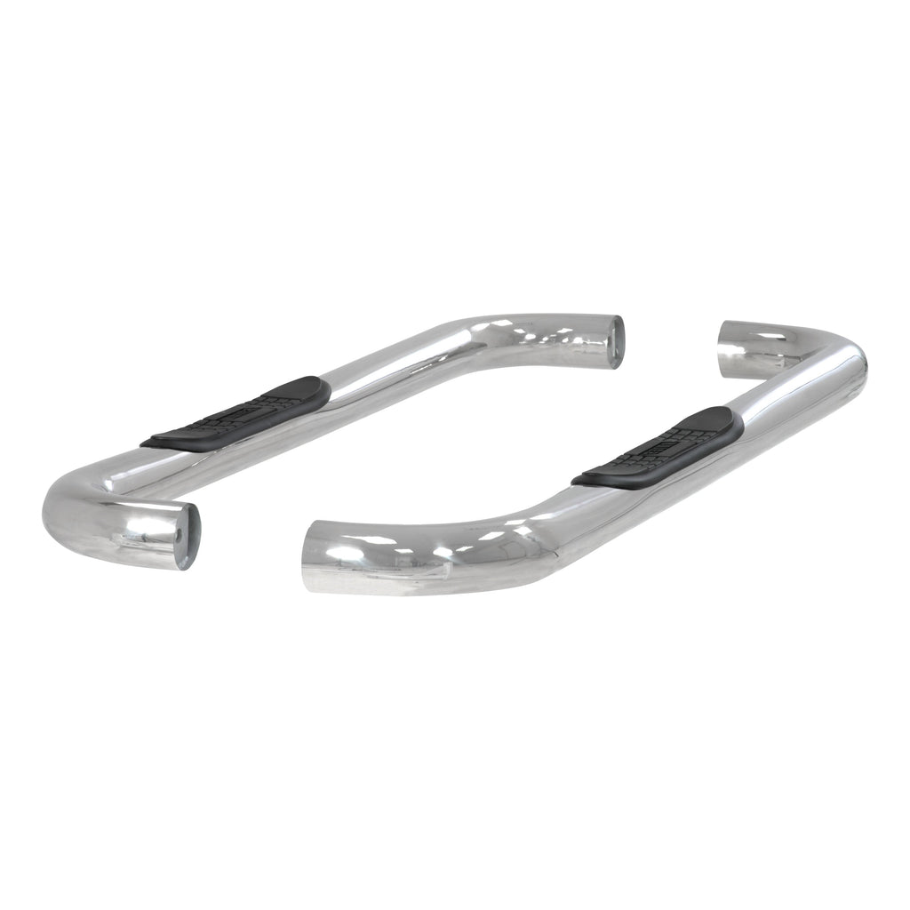 ARIES 203004-2 3in. Round Polished Stainless Side Bars; Select Ford Expedition - Truck Part Superstore