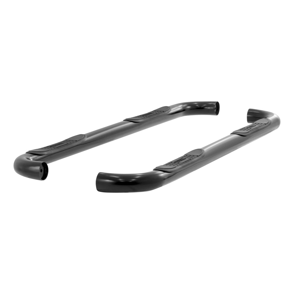 ARIES 203004 3in. Round Black Steel Side Bars; Select Ford Expedition - Truck Part Superstore