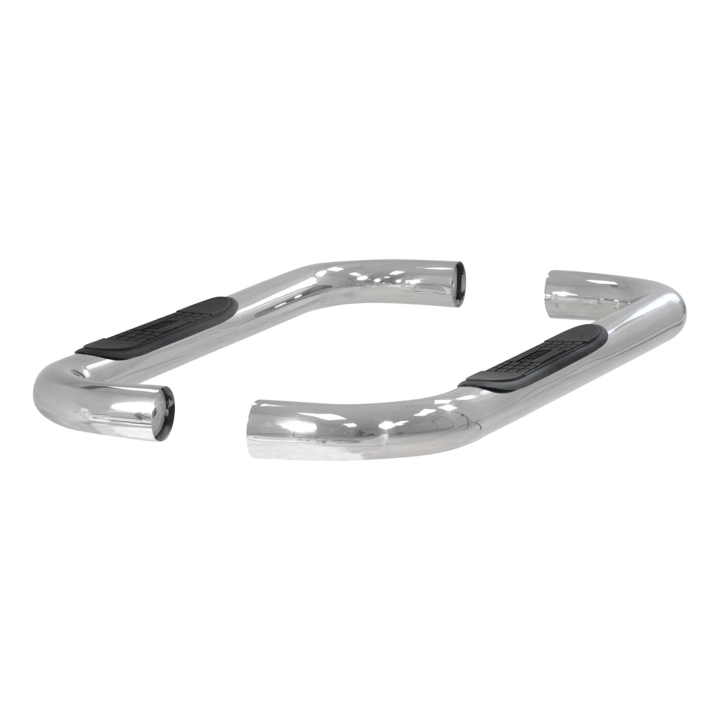 ARIES 203007-2 3" Round Polished Stainless Side Bars, Select Ford F-150 for Select Ford F-150