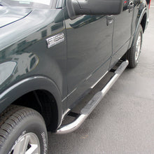 Load image into Gallery viewer, ARIES 203015-2 3" Round Polished Stainless Side Bars, Select Ford F-150, Lincoln Mark LT for Select Ford F-150