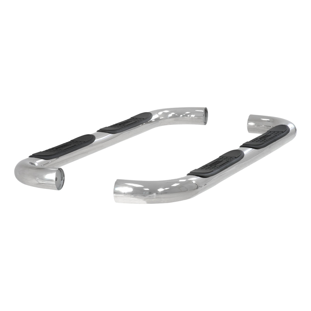 ARIES 203033-2 3" Round Polished Stainless Side Bars, Select Mazda B-Series, Ford Ranger for Select Ford Ranger