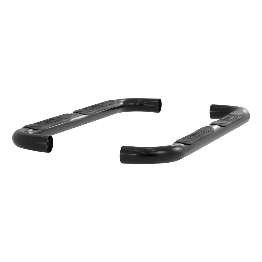 ARIES 203033 3" Round Black Steel Side Bars, Select Mazda B-Series, Ford Ranger for Select Ford Ranger