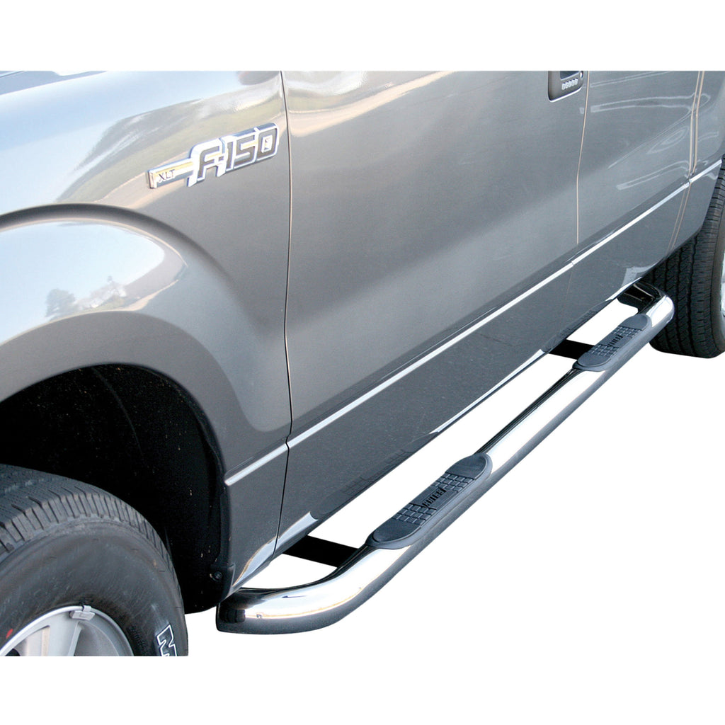 ARIES 203039-2 3" Round Polished Stainless Side Bars, Select Ford F-150 for Select Ford F-150