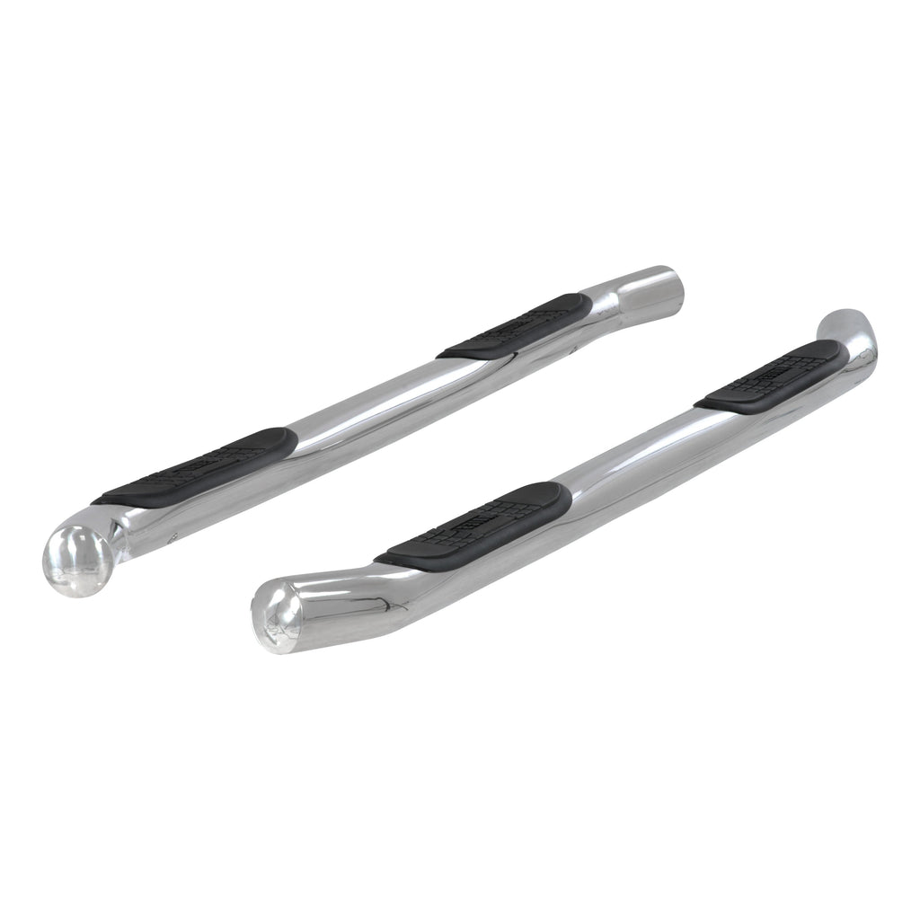 ARIES 203041-2 3in. Round Polished Stainless Side Bars; Select Ford Explorer - Truck Part Superstore