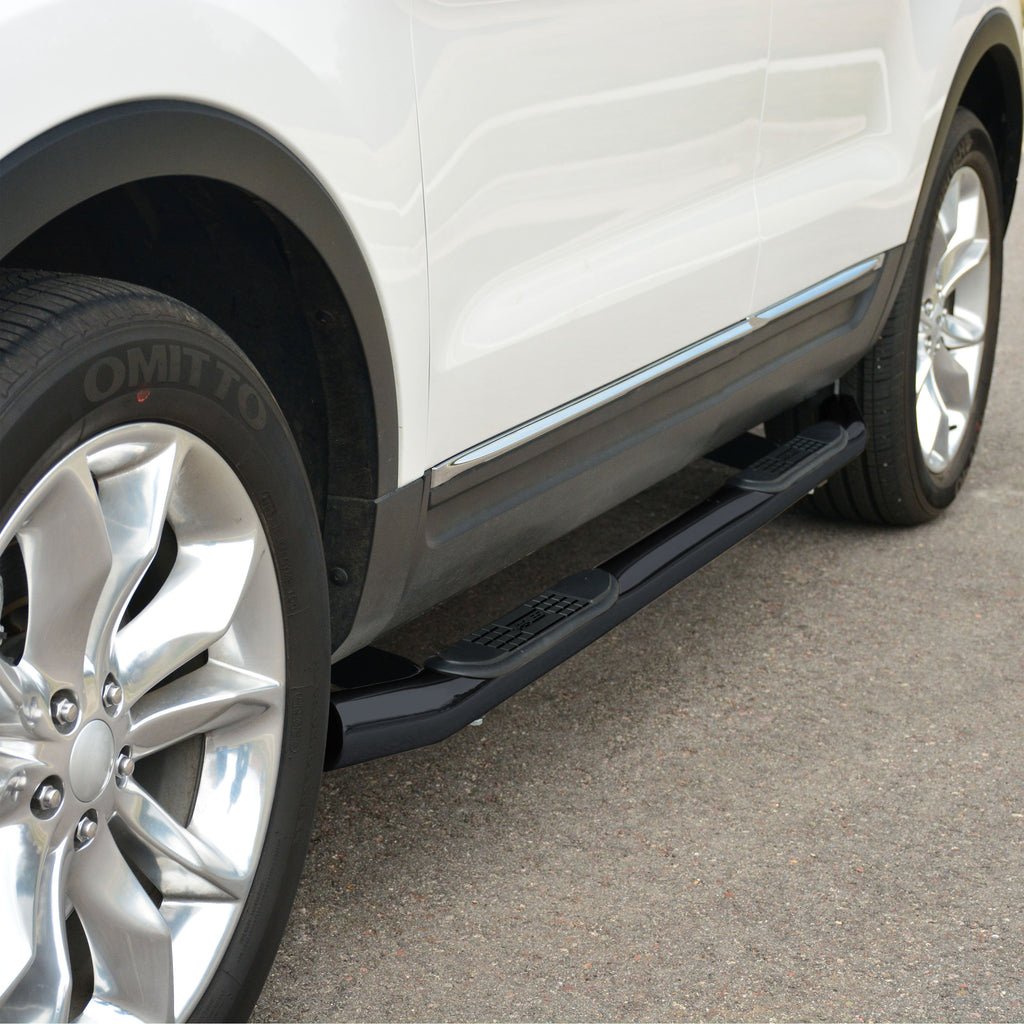 ARIES 203041 3" Round Black Steel Side Bars, Select Ford Explorer for Select Ford Explorer