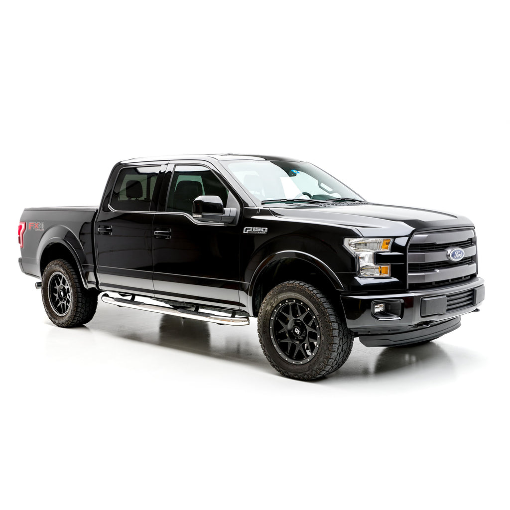 ARIES 203043-2 3" Round Polished Stainless Side Bars, Select Ford F-150, F-250, F-350 for Select Ford F-150