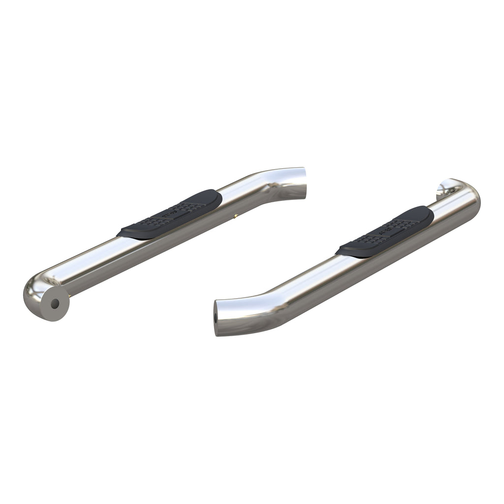 ARIES 203045-2 3" Round Polished Stainless Side Bars, Select Ford F-150, F-250, F-350 for Select Ford F-150