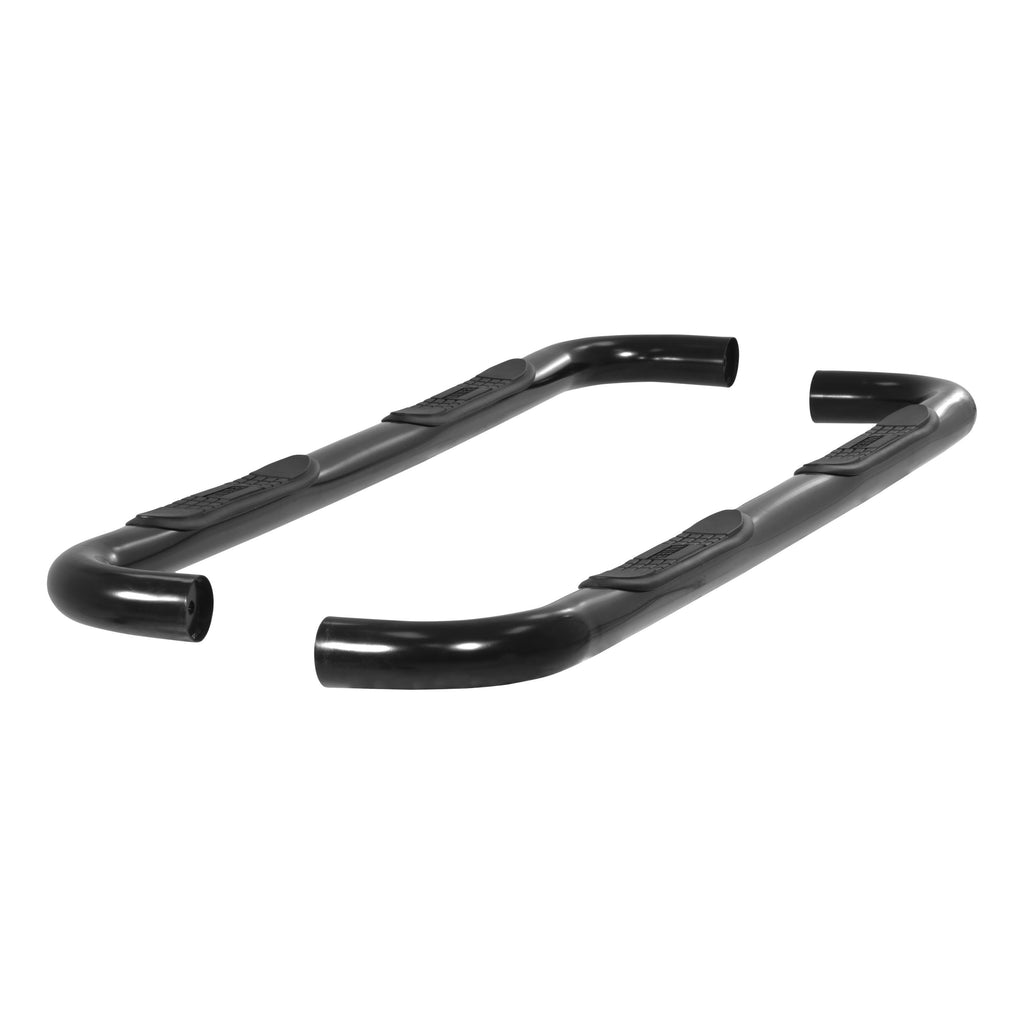 ARIES 204001 3" Round Black Steel Side Bars, Select Chevrolet, GMC C, K for Select Chevrolet C2500