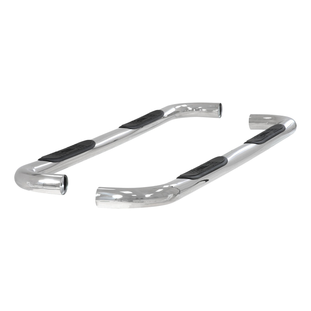 ARIES 204009-2 3" Round Polished Stainless Side Bars, Select Silverado, Sierra 1500, 2500, 3500 for Select Chevrolet Silverado 1500