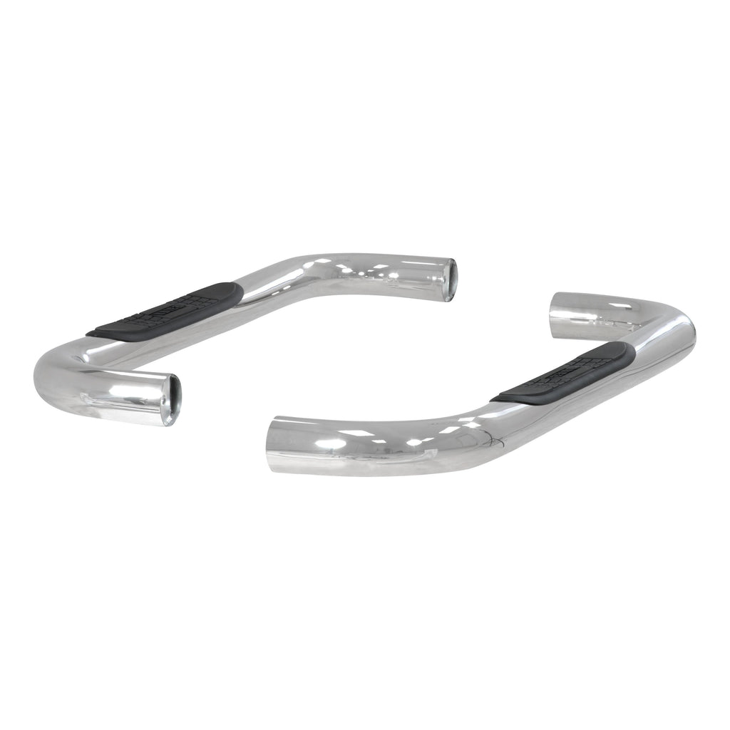 ARIES 204017-2 3" Round Polished Stainless Side Bars, Select Silverado, Sierra 1500, 2500, 3500 for Select Chevrolet Silverado 1500