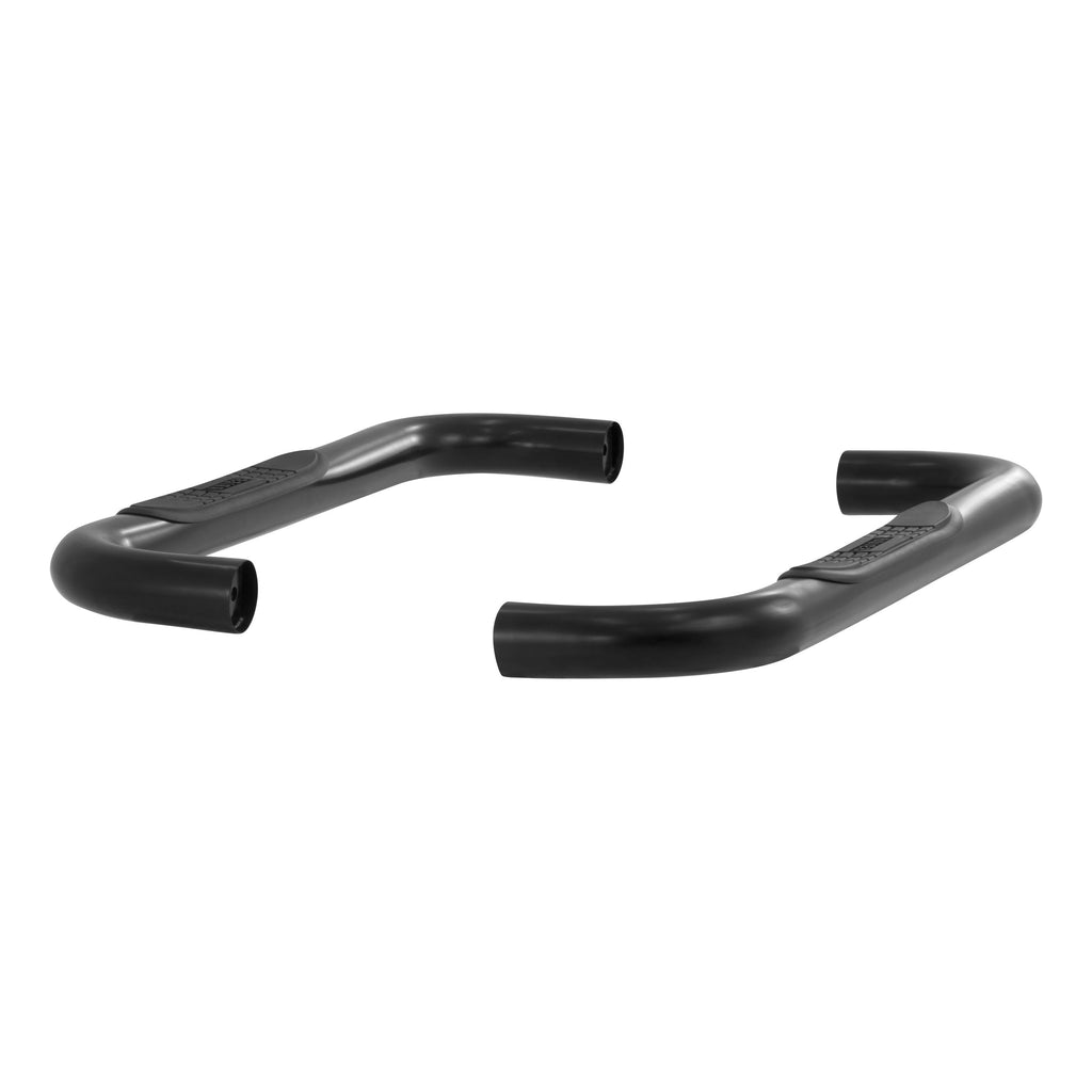 ARIES 204017 3" Round Black Steel Side Bars, Select Silverado, Sierra 1500, 2500, 3500 HD for Select Chevrolet Silverado 1500