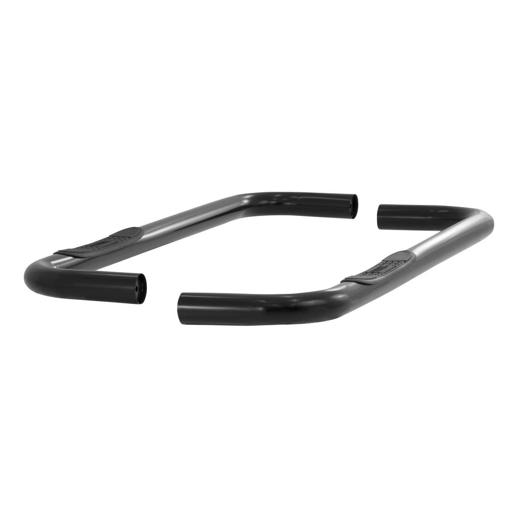 ARIES 204040 3" Round Black Steel Side Bars, Select Chevrolet, GMC C, K for Select Chevrolet K20