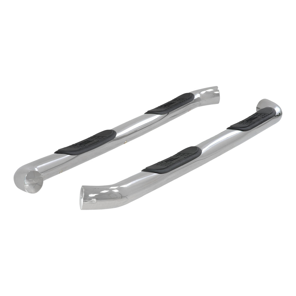 ARIES 204046-2 3" Round Polished Stainless Side Bars, Select Silverado, Sierra 1500, 2500, 3500 for Select Chevrolet Silverado 2500 HD